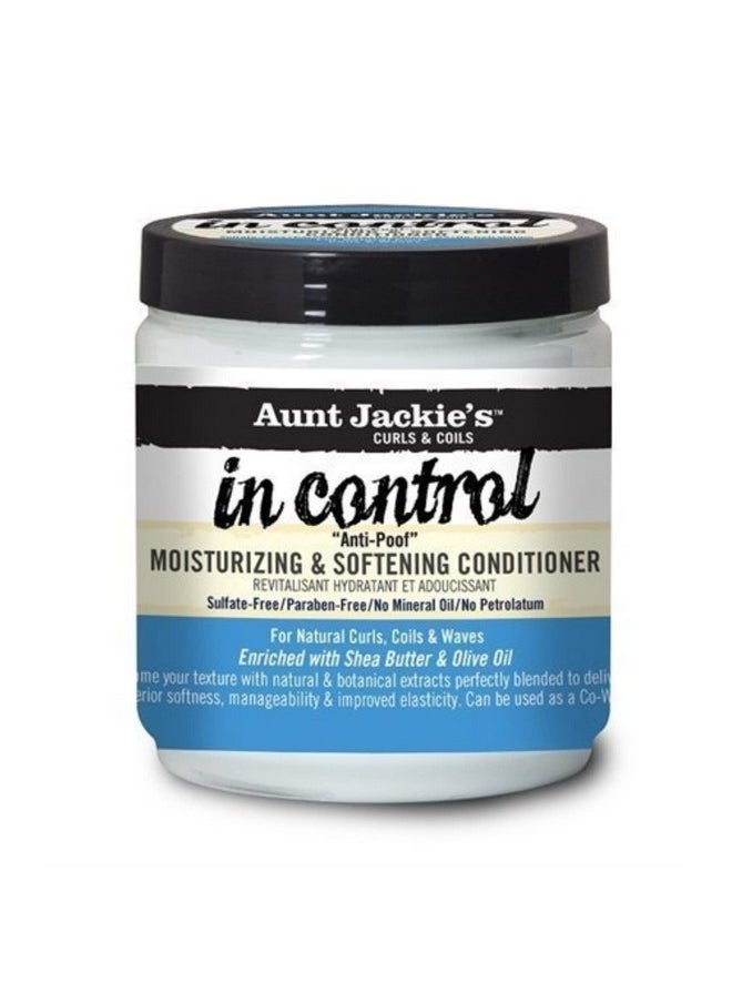 Aunt Jackie's in control 9oz - Anti-Poof Moisturizing & Softening Conditioner