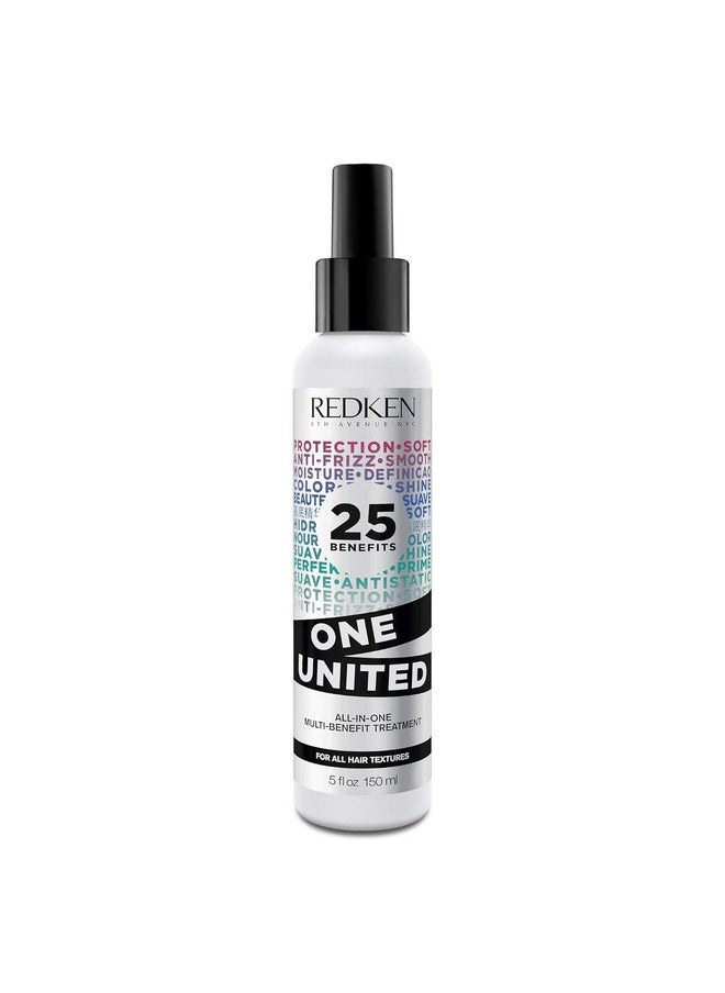 Redken One United All-In-One Leave In Conditioner | Multi-Benefit Treatment | Heat Protectant Spray for Hair | All Hair Types | Paraben Free