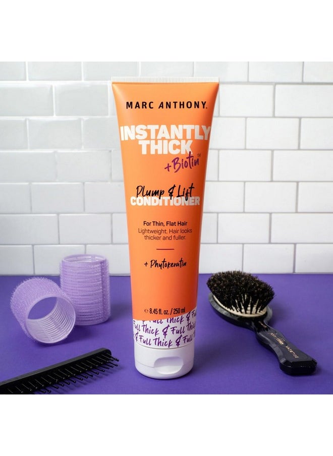 Marc Anthony Instantly Thick Biotin Conditioner, 8.45 oz - Volumizing & Moisturizing Hair Product for Thin, Flat or Dry Hair - Paraben-free, Sulfate-free, Phthalate-free