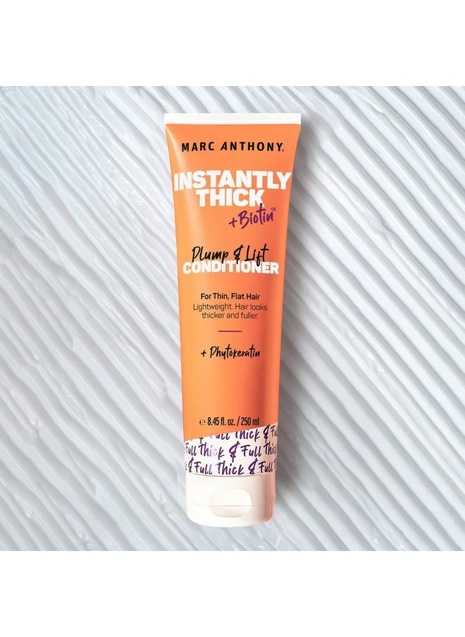 Marc Anthony Instantly Thick Biotin Conditioner, 8.45 oz - Volumizing & Moisturizing Hair Product for Thin, Flat or Dry Hair - Paraben-free, Sulfate-free, Phthalate-free