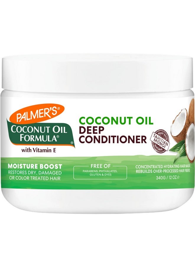 Palmer's Coconut Oil Formula Moisture Boost Deep Hair Conditioner, 12 Ounce