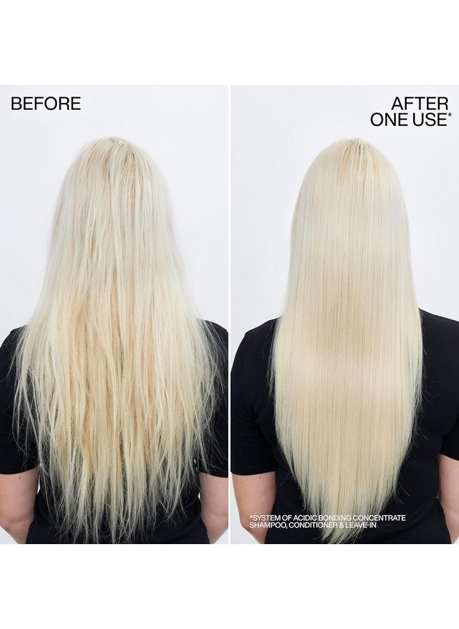 Redken Bonding Leave In Conditioner for Damaged Hair | Acidic Bonding Concentrate | Sulfate Free Leave In Treatment | Strengthens Weak Hair | Hair Repair | Safe for Color-Treated Hair & All Hair Types