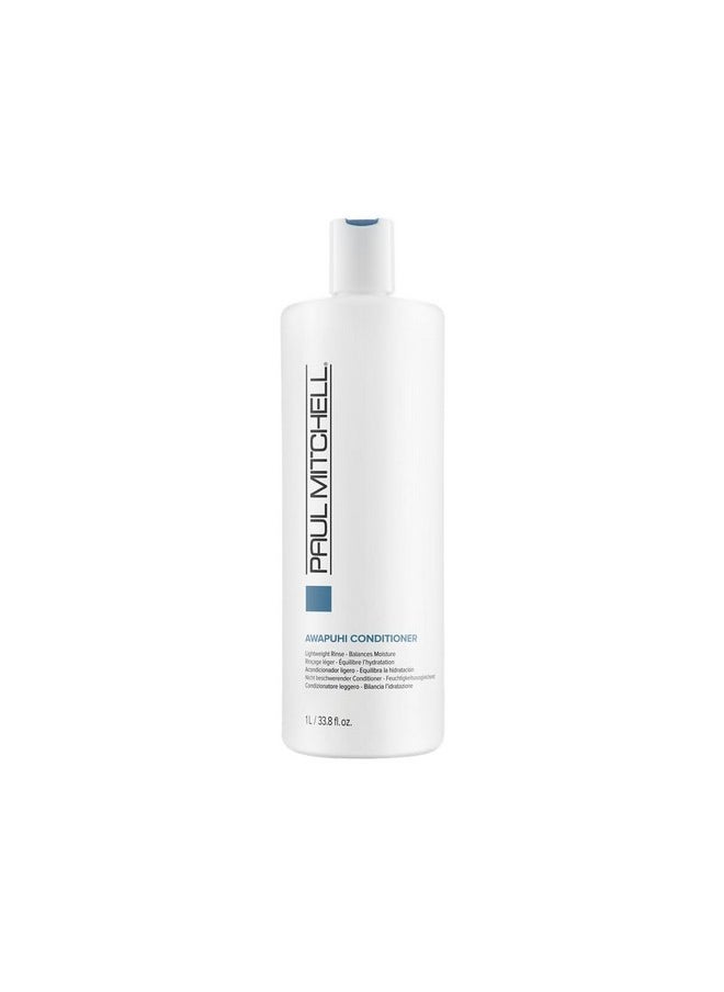 Paul Mitchell Awapuhi Conditioner, Lightweight Rinse, Balances Moisture, For All Hair Types, Especially Fine to Medium + Color-Treated, 33.8 oz.