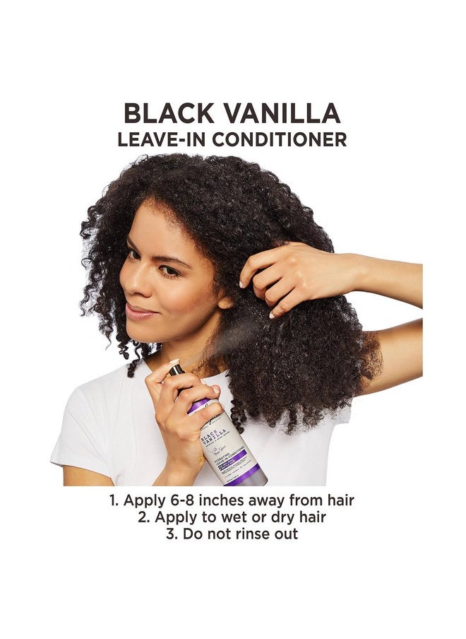 Carol's Daughter Black Vanilla Leave In Conditioner for Curly, Wavy or Natural Hair, Moisturizing Hair Care for Dry, Dull or Brittle Hair, 8 Fl Oz