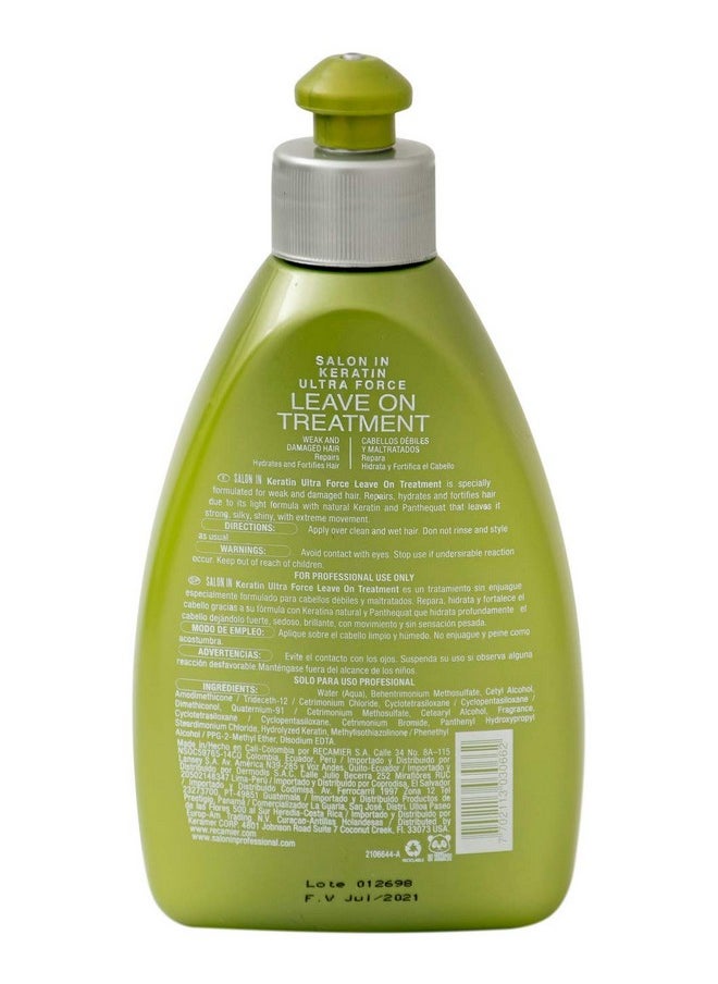 Recamier Professional Salon In +Pro Keratin Ultra Force Leave On Treatment x 10.58 oz