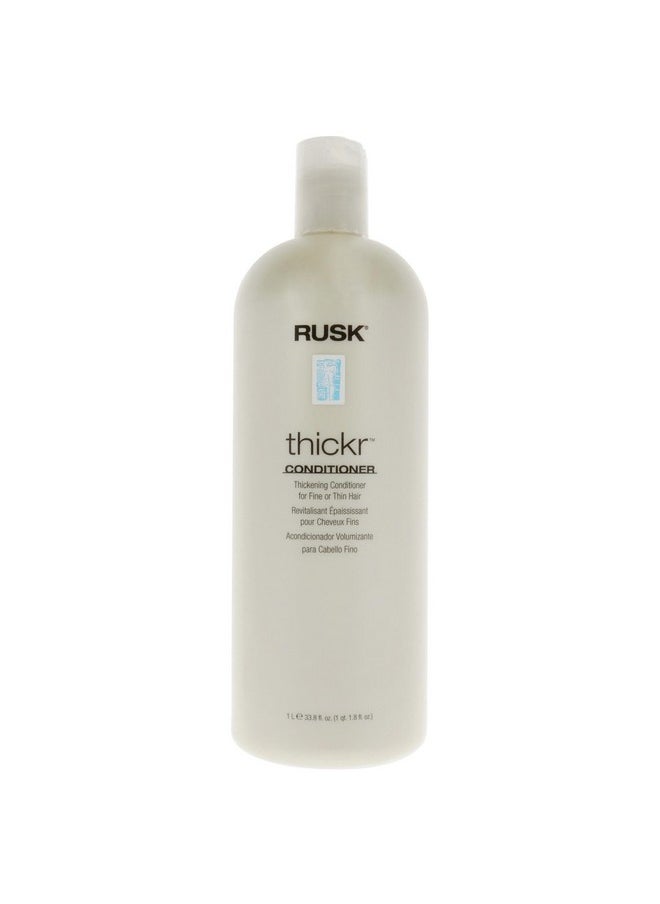RUSK Designer Collection Thicker Thickening Conditioner for Fine or Thin Hair, 33.8 Oz, Daily-Use Thickening Conditioner that Strengthens and Repairs, Gives Full-Bodied Appearance