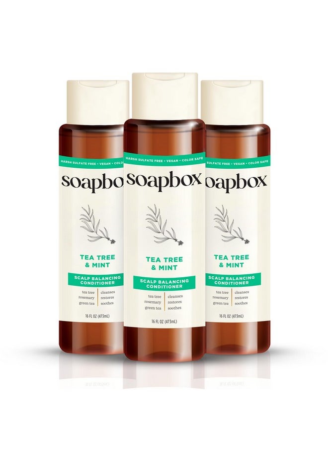 Soapbox Conditioner, Tea Tree with Shea Butter, 3 Count