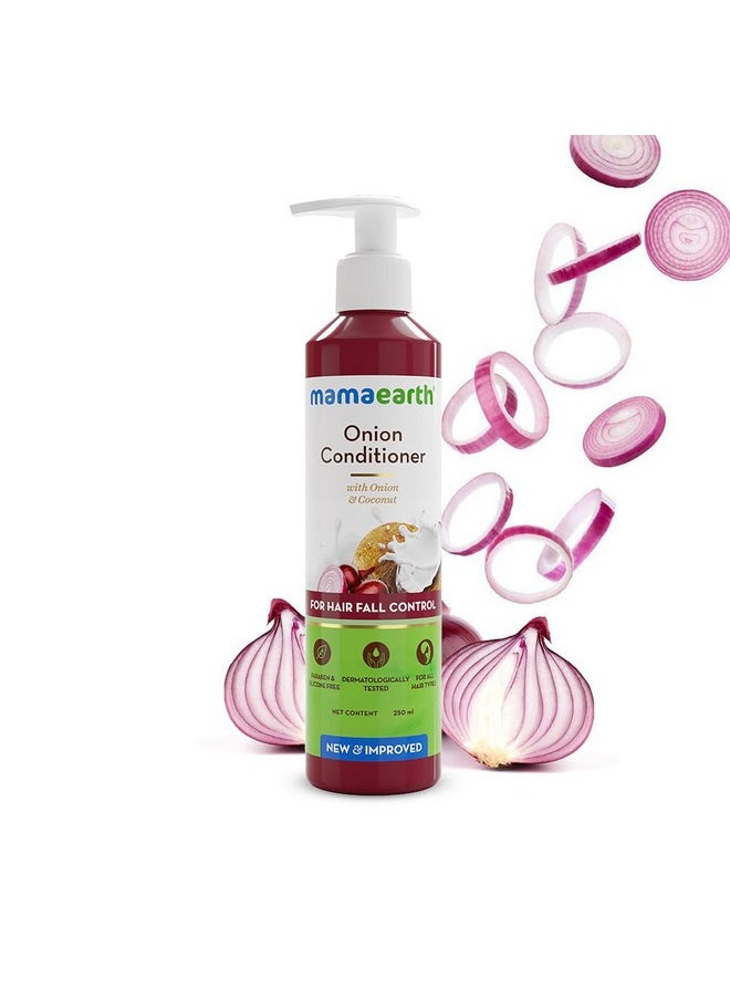 Mamaearth Onion Conditioner for Hair Growth & Hair Fall Control with Coconut Oil 250ml