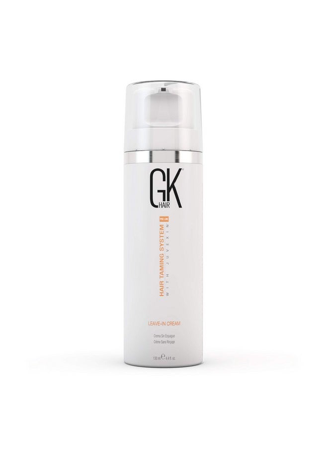 GK HAIR Global Keratin Leave In Conditioner Cream (4.4 Fl Oz/130ml) Conditioning Hydrating Smoothing Moisturizing & Frizz Control For Dry Damaged Hair Taming before Swimming or Exercise