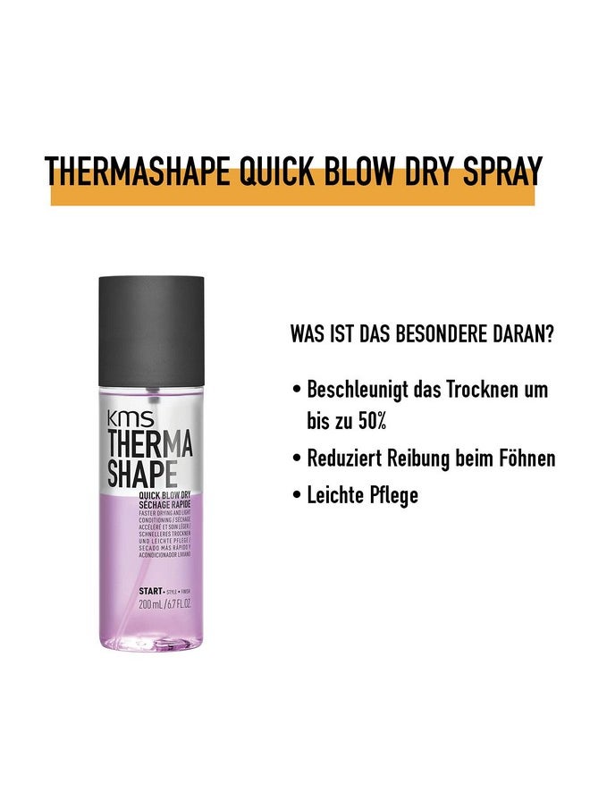 KMS THERMASHAPE Quick Blow Dry Spray for Full, Natural Blow Outs 6.7 oz