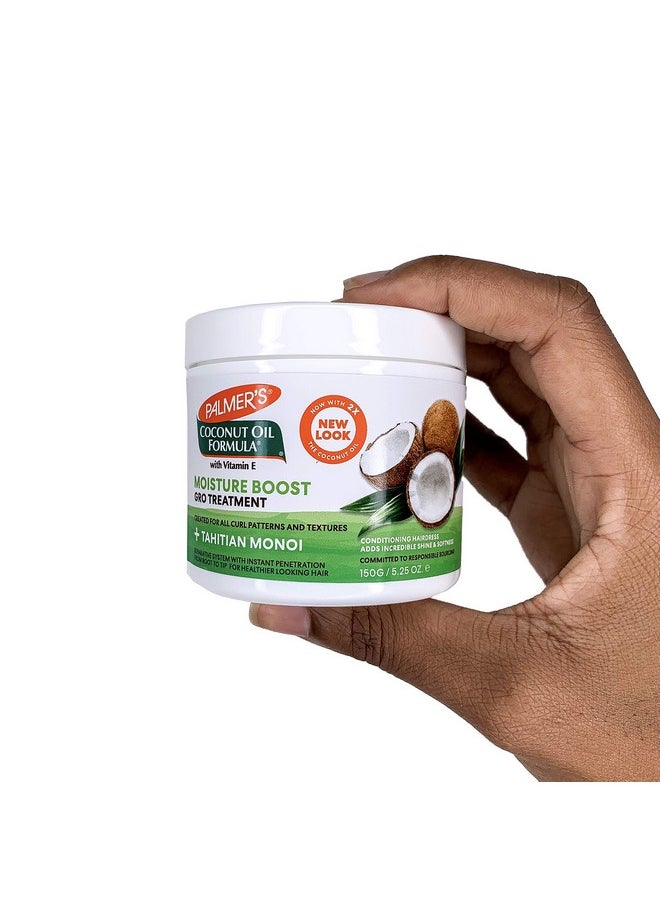 Palmer's Coconut Oil Formula Moisture Gro Hairdress Hair Cream, Restorative Leave In Conditioner to Minimize Breakage and Add Shine, 5.25 Ounce Jar