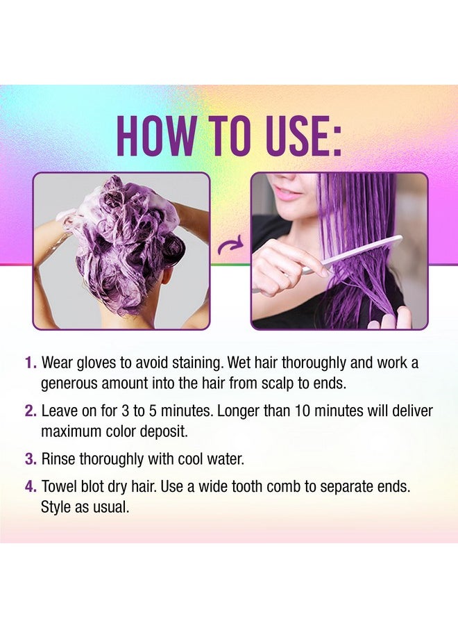Punky Colour 3-in-1 Color Depositing Hair Cleanser & Conditioner, 8.5 fl oz. (Purpledacious)
