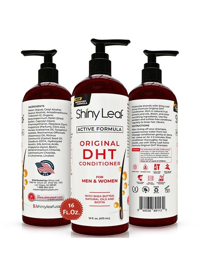 DHT Blocker Conditioner with Rosemary Leaf Oil for Hair Growth, Softer & Smoother Hair, Paraben & Sulfate Free, 16 oz
