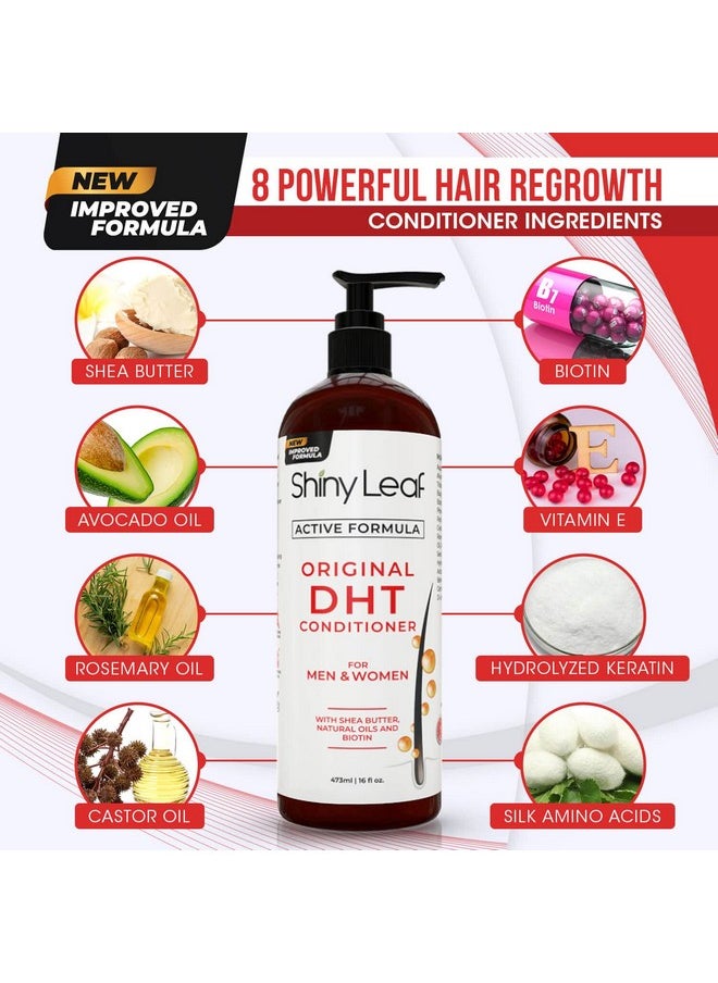 DHT Blocker Conditioner with Rosemary Leaf Oil for Hair Growth, Softer & Smoother Hair, Paraben & Sulfate Free, 16 oz