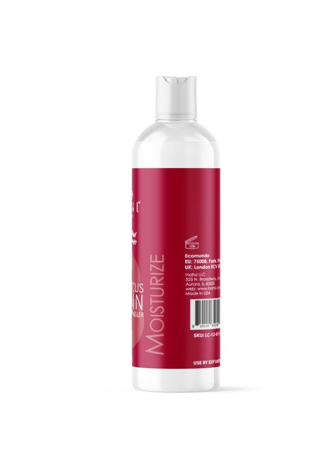 Inahsi Aloe Hibiscus Leave-In Conditioner | Hair Conditioner for Men, Women, or Kids with Curly Hair | Hair Products for Naturally Curly Hair 12 oz | Made in the USA