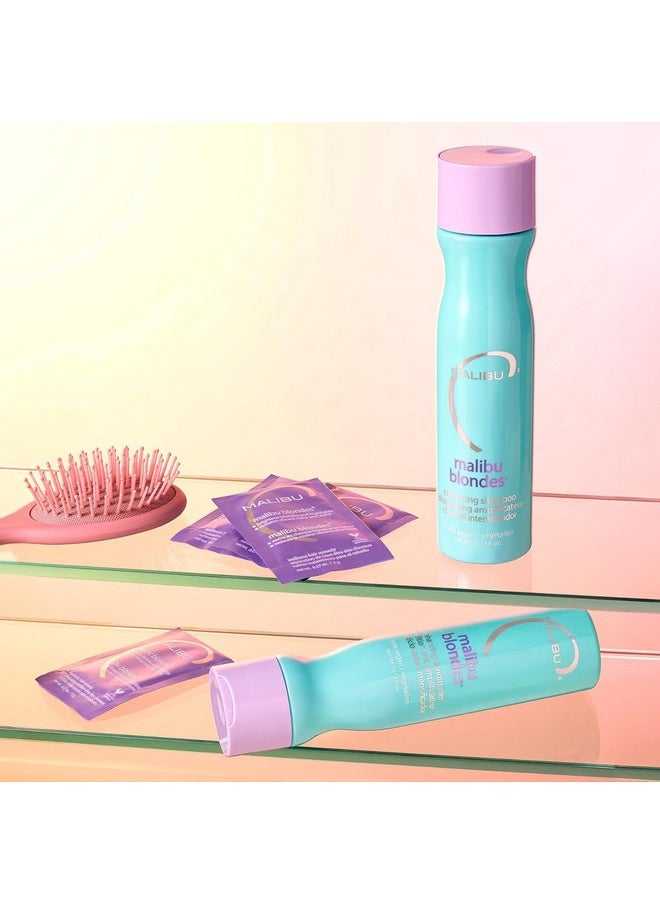 Malibu C Blondes Enhancing Conditioner (9 oz) - Hair Hydrating Conditioner for Natural + Processed Blondes - Protects Hair from Discoloration & Damage