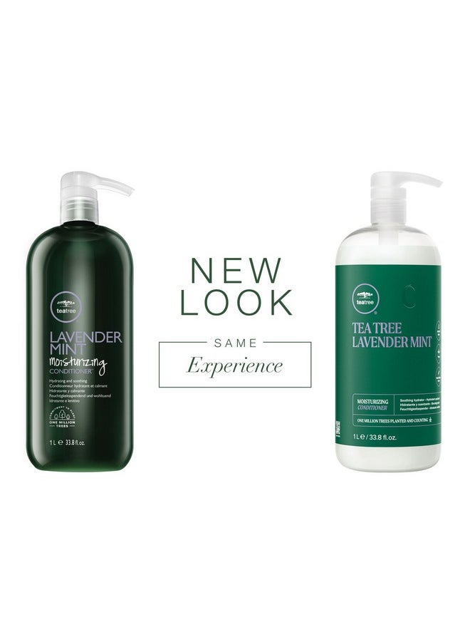 Tea Tree Lavender Mint Moisturizing Conditioner, Hydrates + Soothes, For Coarse + Dry Hair, 33.8 fl. oz.