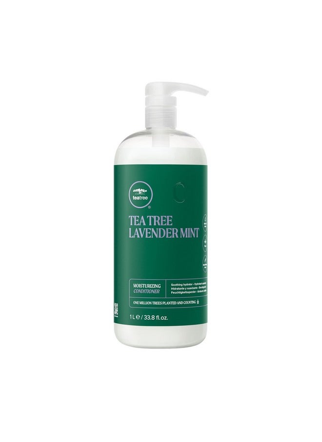 Tea Tree Lavender Mint Moisturizing Conditioner, Hydrates + Soothes, For Coarse + Dry Hair, 33.8 fl. oz.