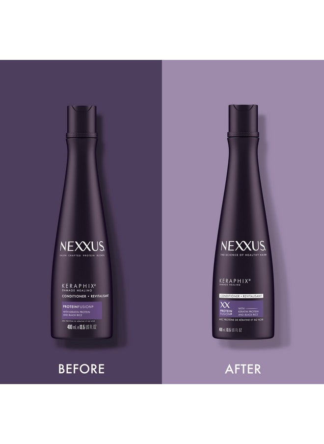 Nexxus Keraphix Conditioner Keraphix with ProteinFusion for Damaged Hair With Keratin Protein and Black Rice 13.5 oz