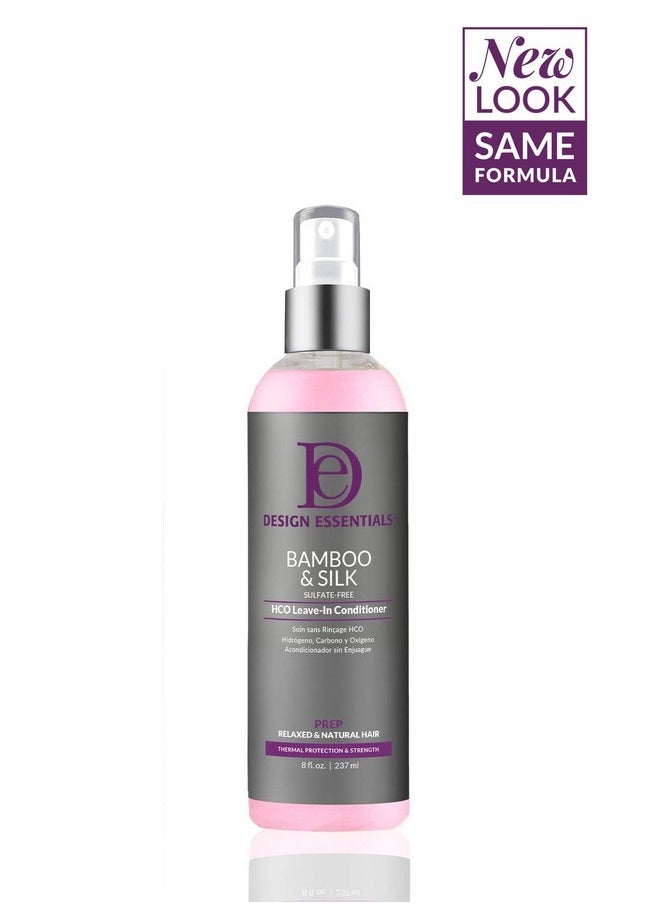 Design Essentials Bamboo & Silk HCO Leave-In Conditioner for Thermal Protection and Strength, 8 Fl Oz.