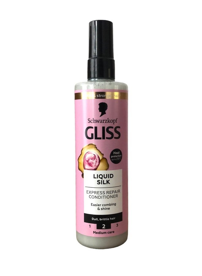 Gliss Kur Liquid Silk Express Repair Conditioner Spray 200ml / 6.7 Fl. Oz.