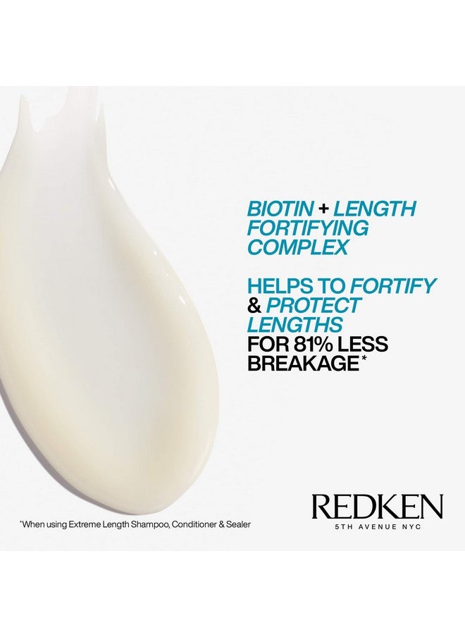 Redken Extreme Length Leave-In Conditioner | For Hair Growth | Seals Split Ends & Prevents Breakage | Infused With Biotin | 5.1 Fl Oz