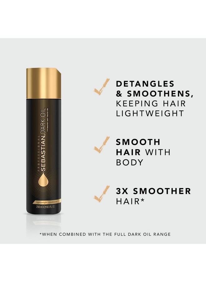 Sebastian Dark Oil Lightweight Conditioner Infused with Jojoba Oil and Argan Oil, 8.4 oz