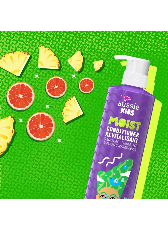 Aussie Kids Moist Sulfate Free Conditioner for Kids, 16 fl oz, Pack of 4