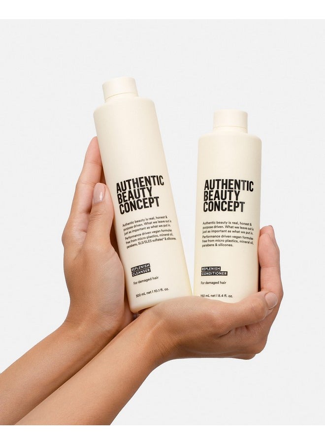 Authentic Beauty Concept Replenish Conditioner | Conditioner for Damaged Hair | Nourishes & Restores | Strengthens Hair Fiber | Vegan & Cruelty-free | Silicone-free | 8.4 fl. oz.