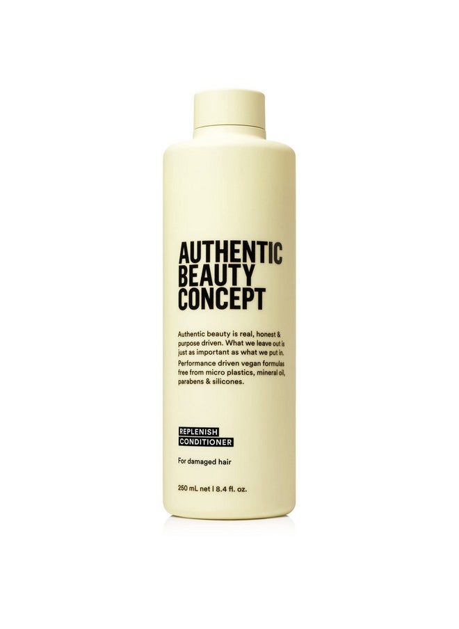 Authentic Beauty Concept Replenish Conditioner | Conditioner for Damaged Hair | Nourishes & Restores | Strengthens Hair Fiber | Vegan & Cruelty-free | Silicone-free | 8.4 fl. oz.