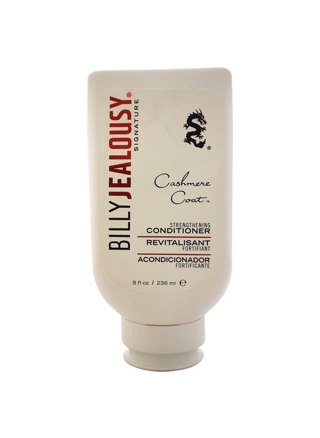 Billy Jealousy Cashmere Coat Hair Conditioner for Men, Strengthening & Hydrating Conditioner Infused with Peppermint, Lemon Fruit & Swertia Extract Ideal for Fine, Thinning Hair, 8 Fl Oz