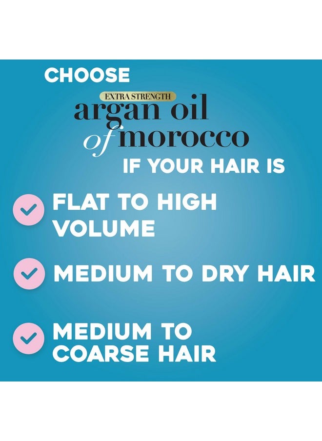 OGX Extra Strength Hydrate & Repair + Argan Oil of Morocco Conditioner for Dry, Damaged Hair, Cold-Pressed Argan Oil to Moisturize Hair, Paraben-Free, Sulfate-Free Surfactants, 25.4 Fl Oz