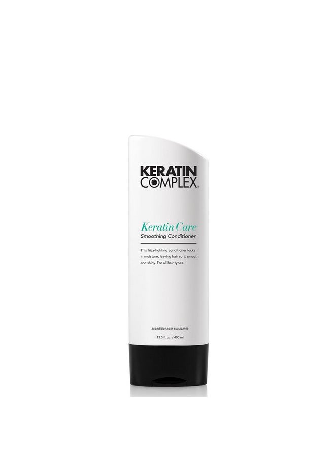Keratin Complex Care Frizz Fighting and Moisturizing Conditioner, Enhances Softness, Smoothness, Shine, No Sodium Chloride for All Hair Types, 13.5 Fl Oz