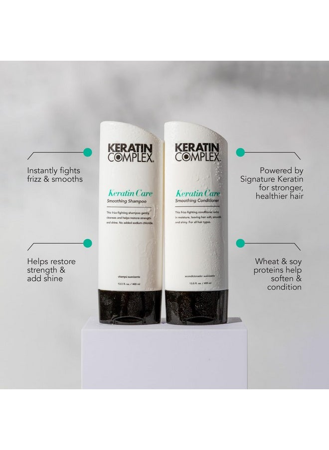 Keratin Complex Care Frizz Fighting and Moisturizing Conditioner, Enhances Softness, Smoothness, Shine, No Sodium Chloride for All Hair Types, 13.5 Fl Oz