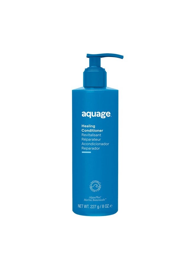 AQUAGE. Healing Conditioner - Contains AlgaePlex Marine Botanicals to Moisturize and Repair Dry or Damaged Hair and Build Strength from the Inside Out, 8 oz