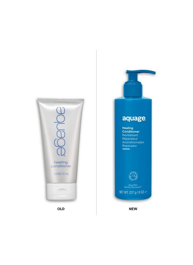 AQUAGE. Healing Conditioner - Contains AlgaePlex Marine Botanicals to Moisturize and Repair Dry or Damaged Hair and Build Strength from the Inside Out, 8 oz