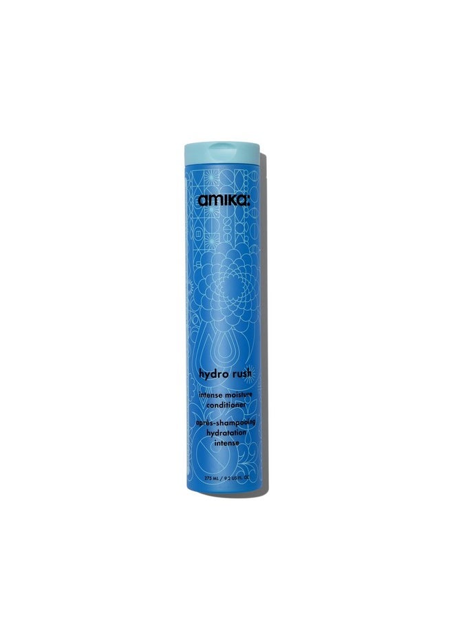 amika hydro rush intense moisture conditioner with hyaluronic acid, 275ml