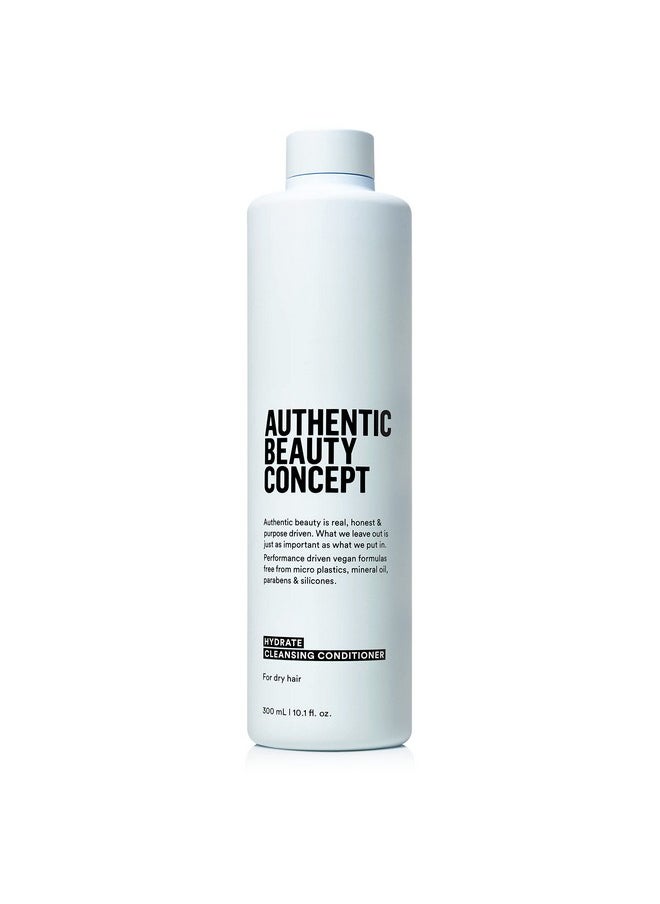 Authentic Beauty Concept Hydrate Cleansing Conditioner | Moisturizing Co-Wash | Increases Combability & Hydration | Normal To Dry or Curly Hair | Vegan & Cruelty-free | Silicone-free | 10.1 fl. oz.