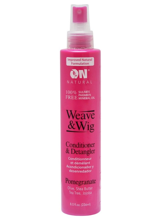 On Natural Weave & Wig Conditioner & Detangler, Pomegranate, 8 Fluid Ounce