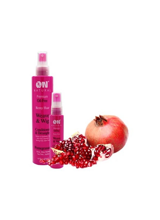 On Natural Weave & Wig Conditioner & Detangler, Pomegranate, 8 Fluid Ounce