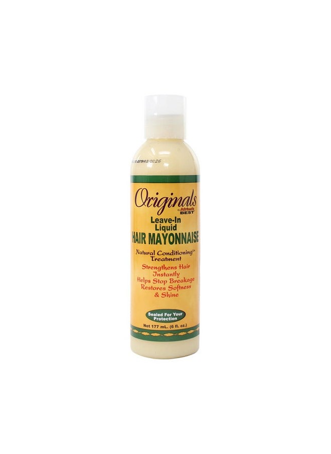 Africas Best Conditioner Originals Hair Mayonnaise Leave-In 6 Ounce (177ml) (6 Pack)