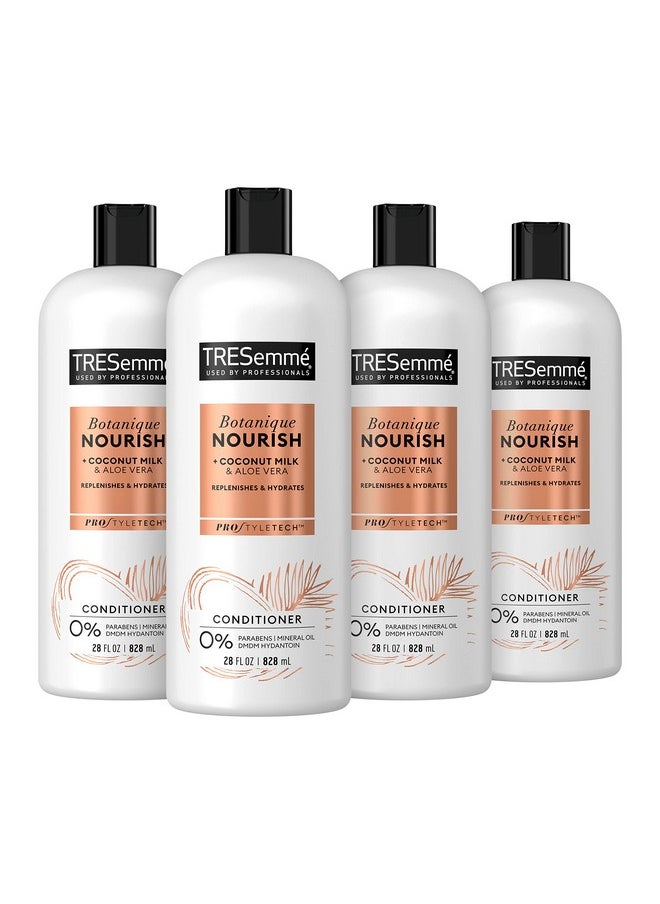 TRESemmé Conditioner Botanique Nourish 4 Pack With 100% Natural Coconut Milk and Aloe Vera 28 Fl Oz