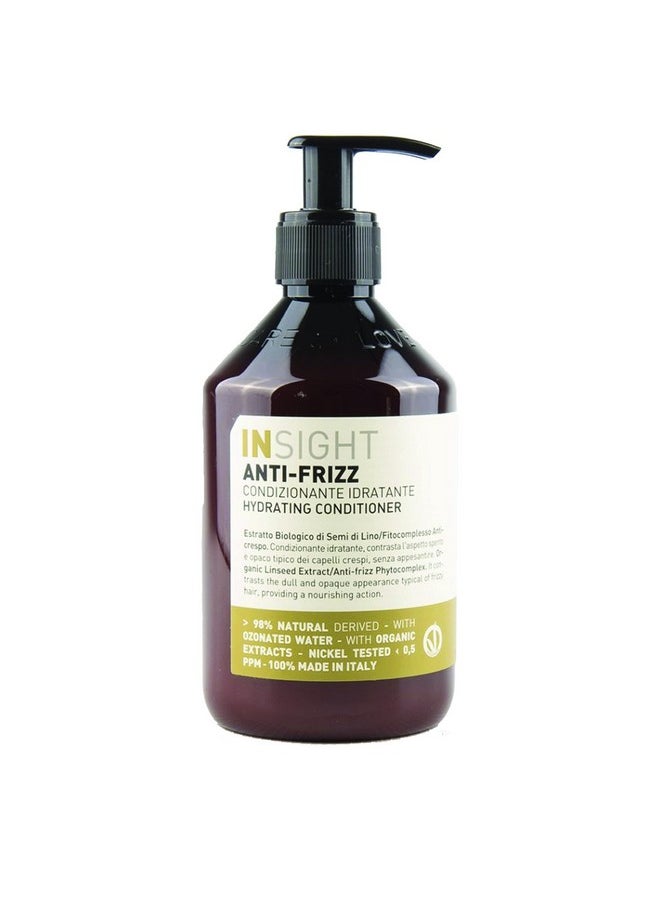 Insight Clean Beauty Anti Frizz Conditioner, Hydrating, Organic Linseed Extract, Vegan, 13.5 fl oz
