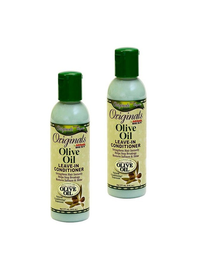 Africas Best Conditioner Originals Olive Oil Leave-In 6 Ounce (177ml) (2 Pack)