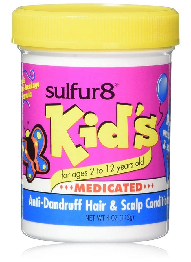 Sulfur 8 Kid's Medicated Anti-Dandruff Hair and Scalp Conditioner, 4 Ounce