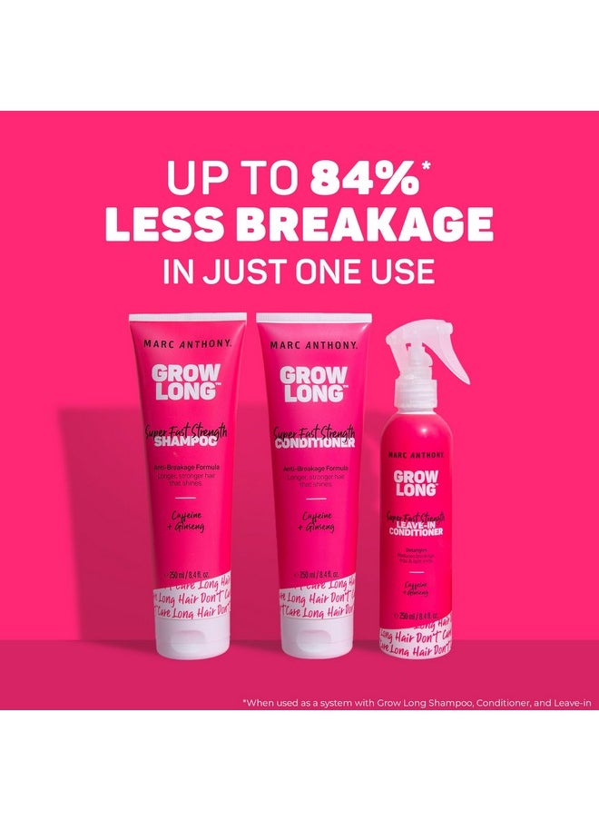 Marc Anthony Strengthening Conditioner, Grow Long - Anti-Frizz, Anti-Breakage & Nourishing Formula For Split Ends, & Hair Growth - Biotin, Vitamin E, Caffeine & Ginseng for Dry & Damaged Hair
