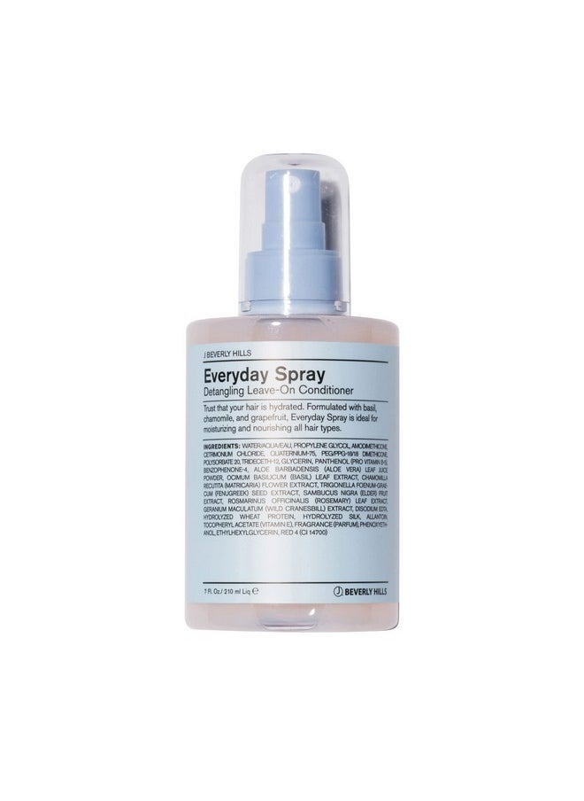 J Beverly Hills Blue Everyday Spray Leave-In Conditioner and Hair Detangler with Aloe Vera, 7 Oz