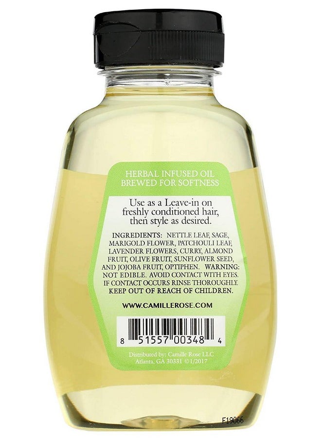 Camille Rose Herbal Tea leave in Hair Oil, with Jojoba and Lavender to Seal Moisture and Soften Strands, for all Hair Types, 9 fl oz