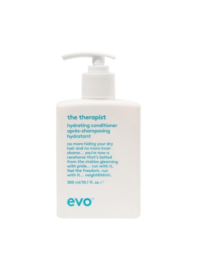 EVO The Therapist Hydrating Conditioner - Hydrates, Strengthen and Softens Whilst Improving Shine - Protects Colour Treated Dry Hair, Helps to Detangle - 300ml / 10.1fl.oz