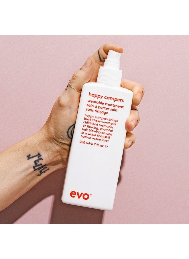 evo Happy Campers Wearable Treatment - Daily Hair Treatment to Strengthen and Protect - Reduces Frizz and Provides UV Protection - 200ml / 6.8oz
